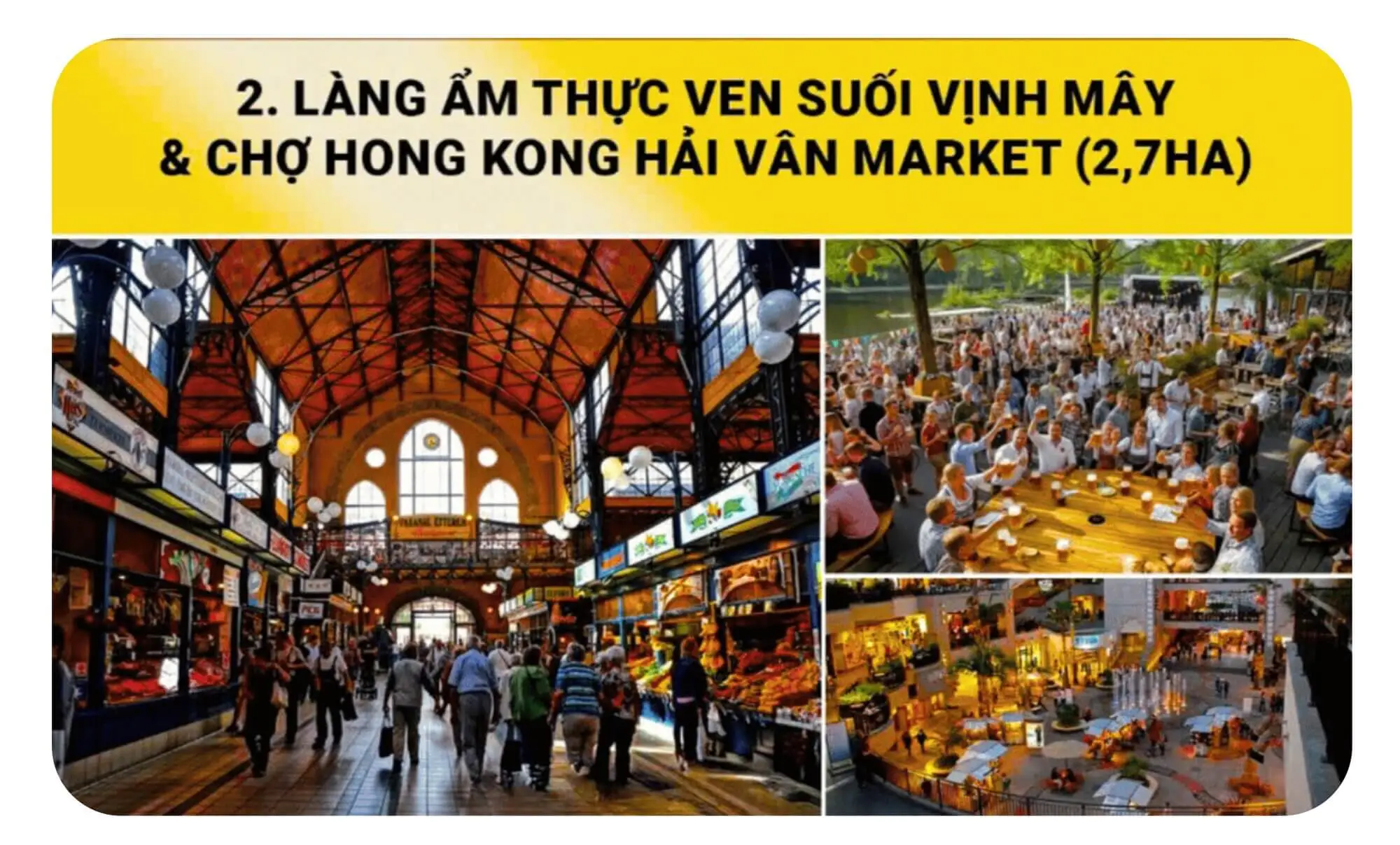 Làng ẩm thực ven suối Vịnh Mây & chợ Hong Long Hải Vân Market Làng ẩm thực ven suối Vịnh Mây & chợ Hong Long Hải Vân Market