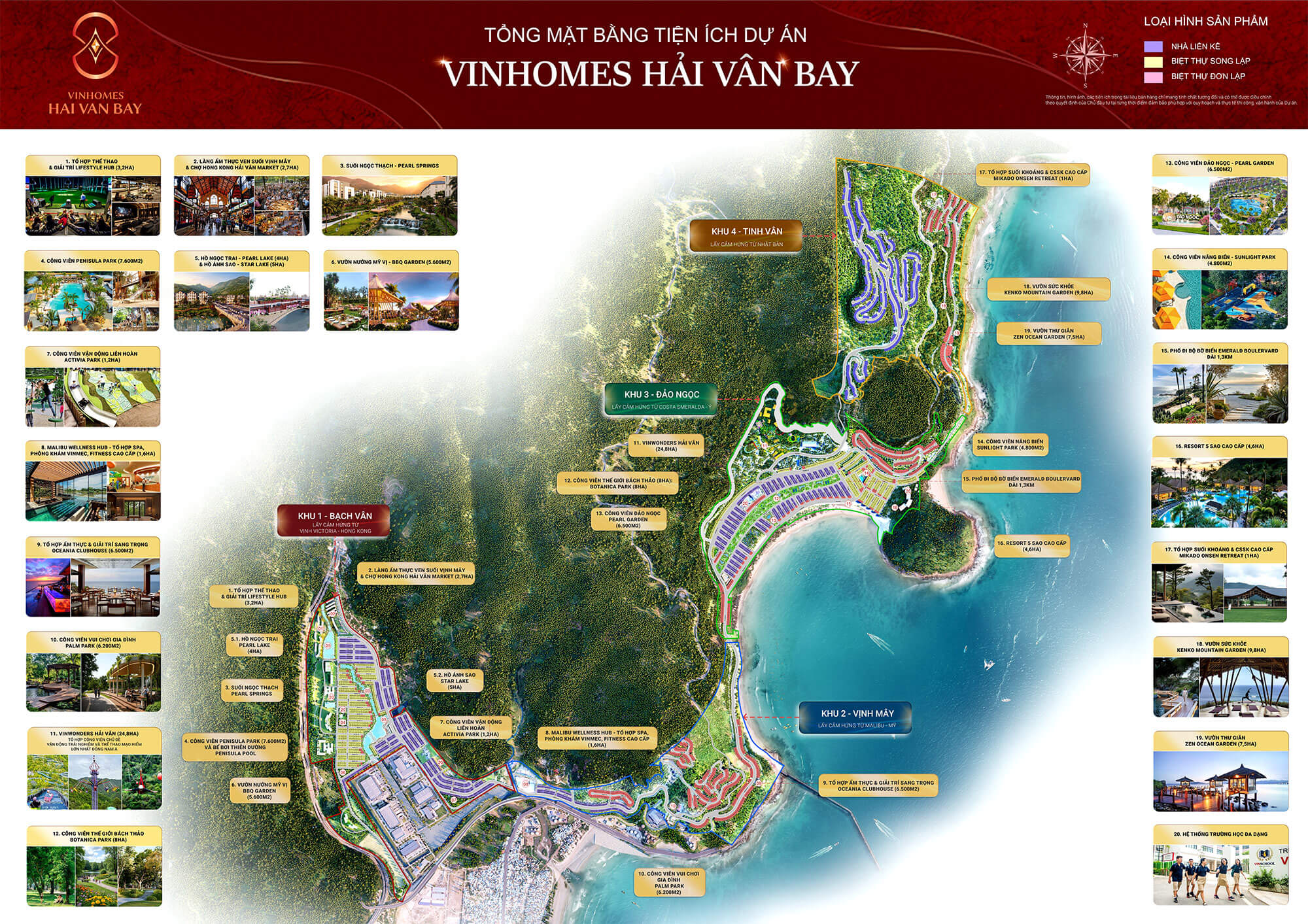 Chuỗi tiện ích tại Vinhomes Làng Vân - Hải Vân Bay Chuỗi tiện ích tại Vinhomes Làng Vân - Hải Vân Bay